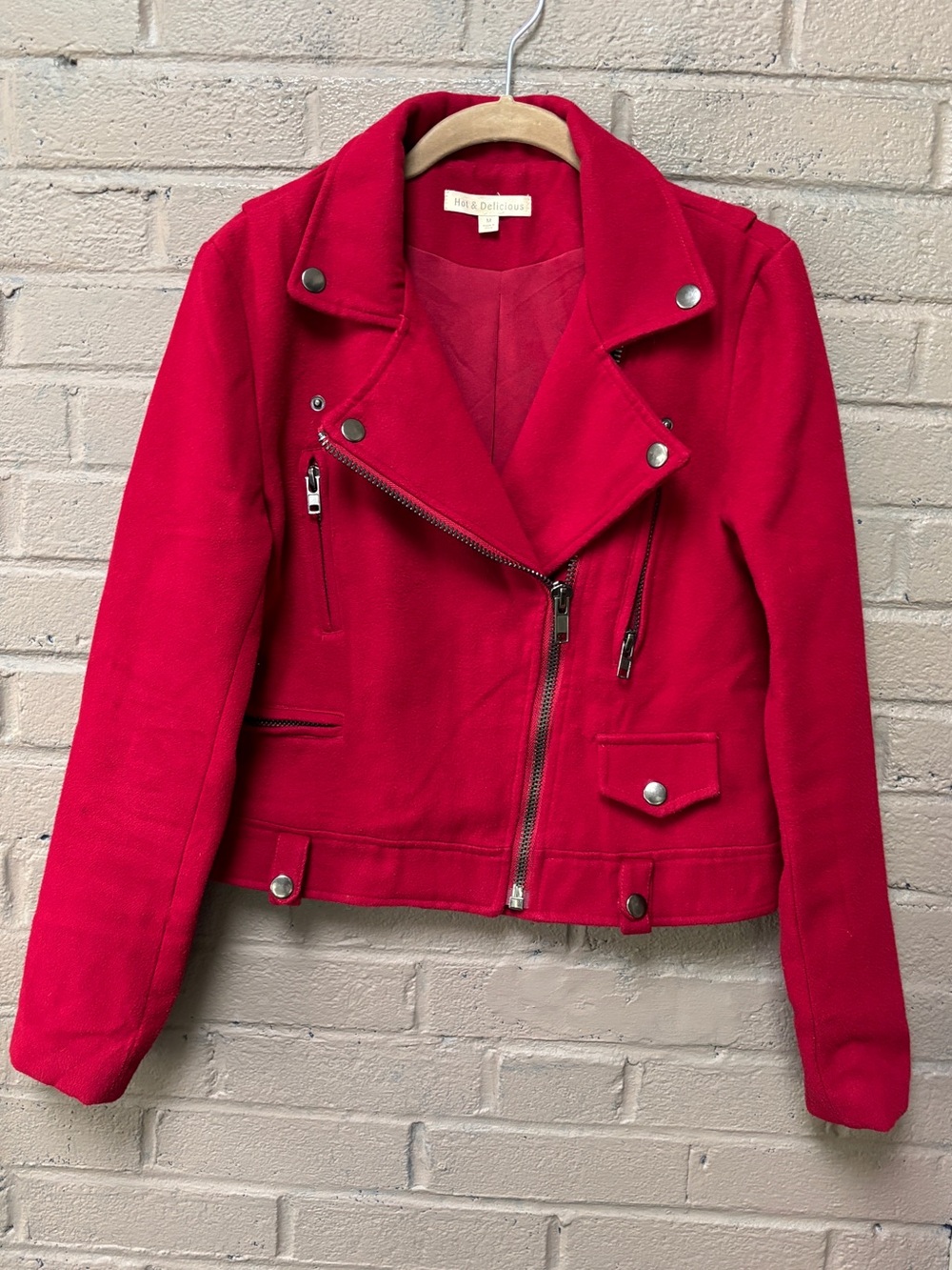 Hot & Delicious Red Moto Jacket